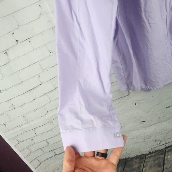 DAZY LIGHT PURPLE LONG SLEEVE BUTTON DOWN COLLARED COTTON SHIRT SIZE MEDIUM - Picture 5 of 6